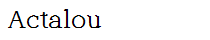 Actalou
