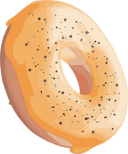 Lækker donut med glasur