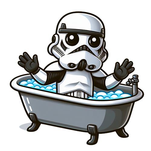 Stormtrooper i Badekar