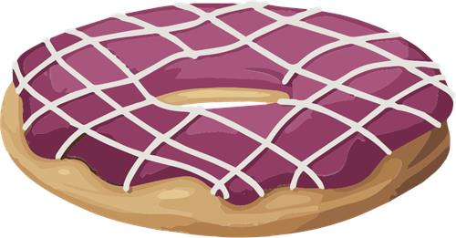 Lækre blåbær donuts med glasur